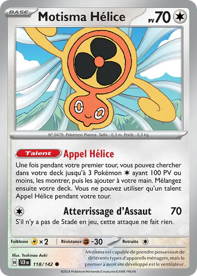 Image de la carte Pokemon Motisma Hélice 118/142