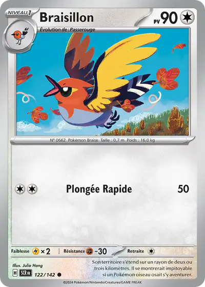 Image de la carte Pokemon Braisillon 122/142