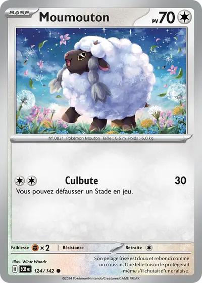 Image de la carte Pokemon Moumouton 124/142