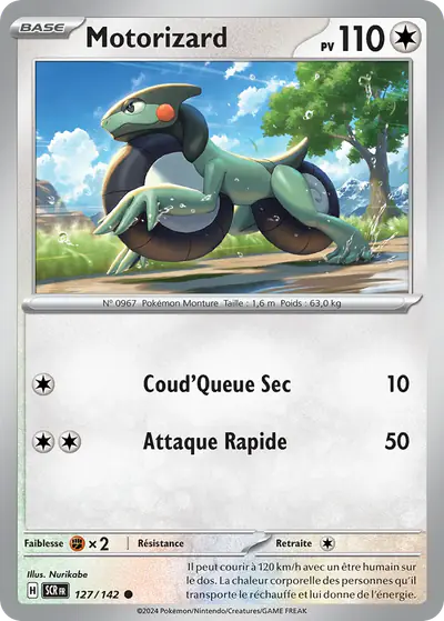 Image de la carte Pokemon Motorizard 127/142
