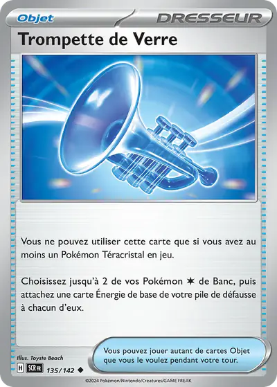 Image de la carte Pokemon Trompette de Verre 135/142