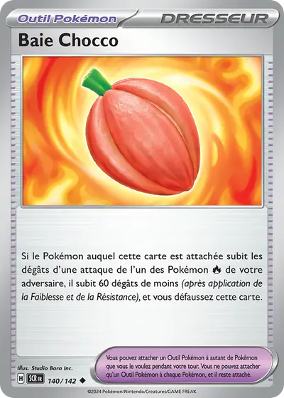 Image de la carte Pokemon Baie Chocco 140/142