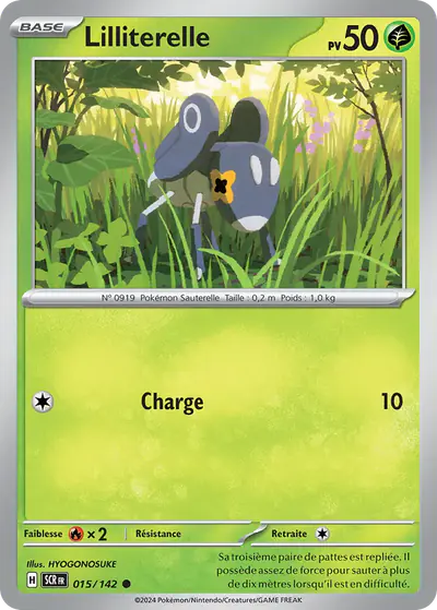 Image de la carte Pokemon Lilliterelle 015/142