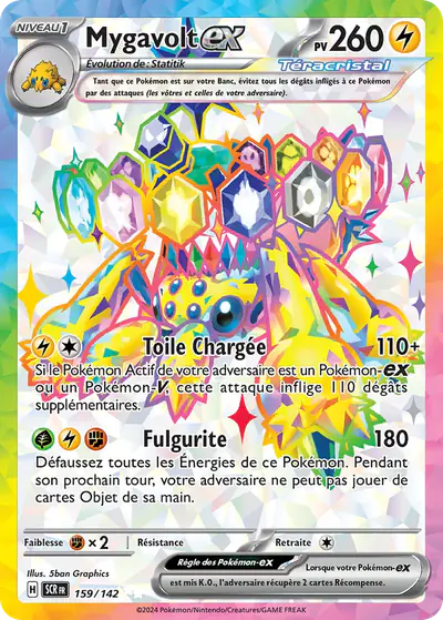 Image de la carte Pokemon Mygavolt ex 159/142