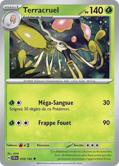 Image de la carte Pokemon Terracruel 018/142