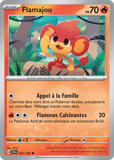 Image de la carte Pokemon Flamajou 021/142