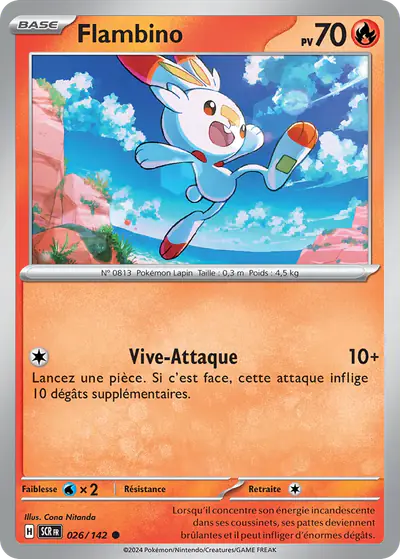 Image de la carte Pokemon Flambino 026/142