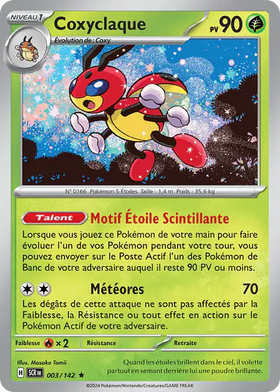 Image de la carte Pokemon Coxyclaque 003/142