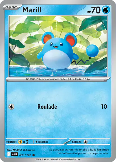Image de la carte Pokemon Marill 033/142