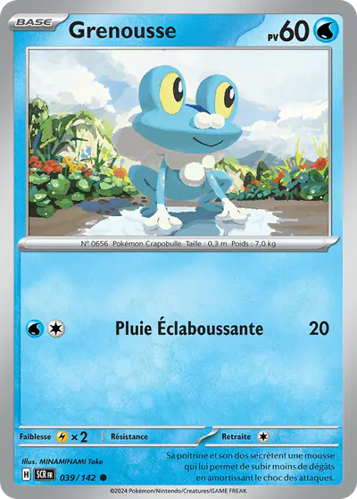 Image de la carte Pokemon Grenousse 039/142