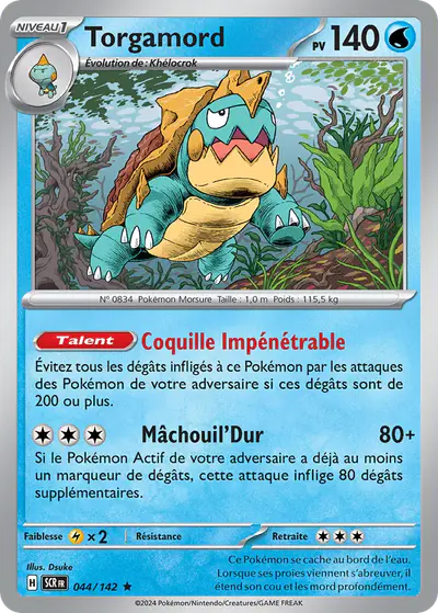 Image de la carte Pokemon Torgamord 044/142