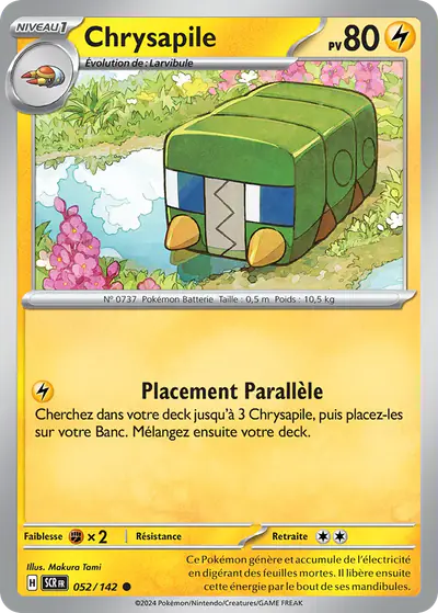 Image de la carte Pokemon Chrysapile 052/142
