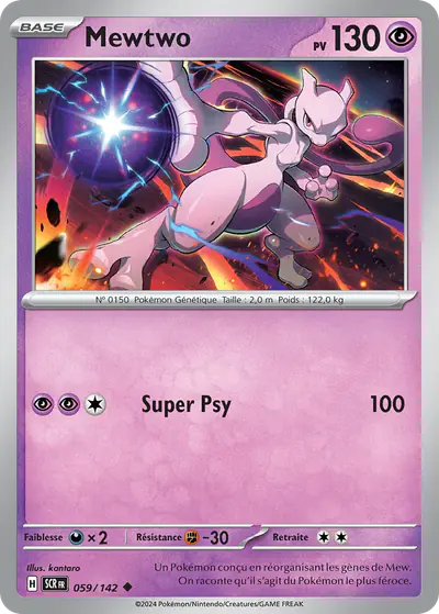 Image de la carte Pokemon Mewtwo 059/142