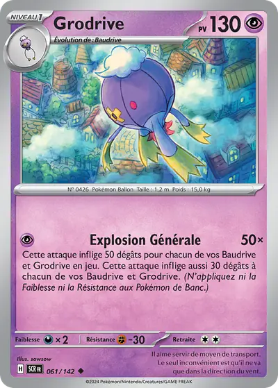 Image de la carte Pokemon Grodrive 061/142