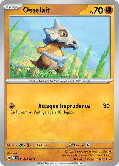 Image de la carte Pokemon Osselait 072/142