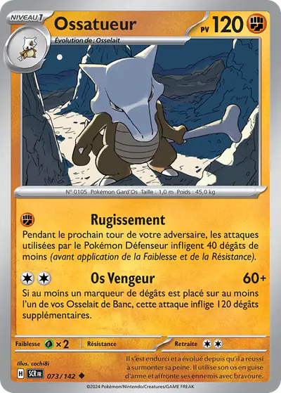 Image de la carte Pokemon Ossatueur 073/142