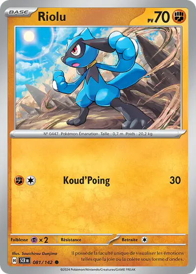 Image de la carte Pokemon Riolu 081/142