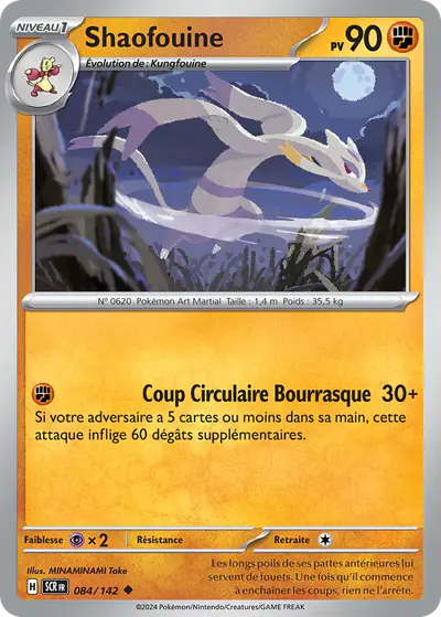 Image de la carte Pokemon Shaofouine 084/142