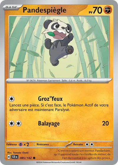 Image de la carte Pokemon Pandespiègle 085/142