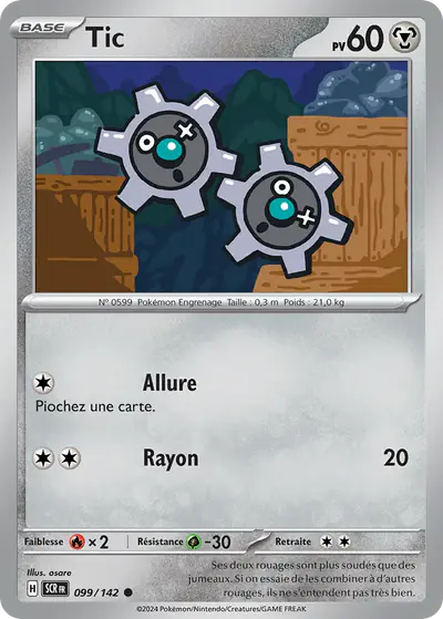Image de la carte Pokemon Tic 099/142
