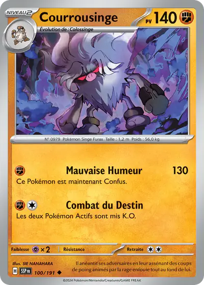 Image de la carte Pokemon Courrousinge 100/191