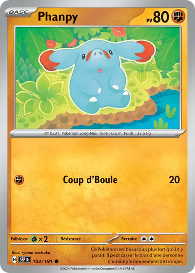 Image de la carte Pokemon Phanpy 102/191