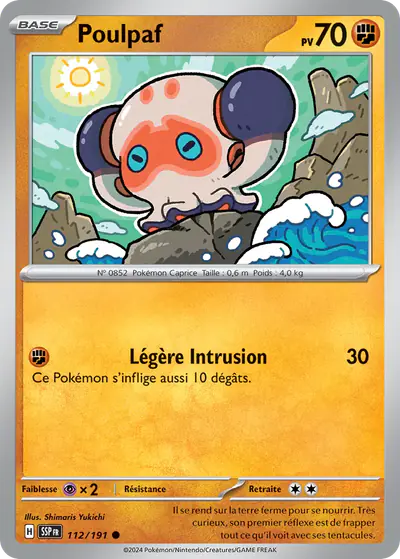 Image de la carte Pokemon Poulpaf 112/191