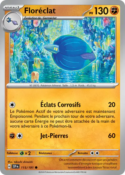 Image de la carte Pokemon Floréclat 115/191