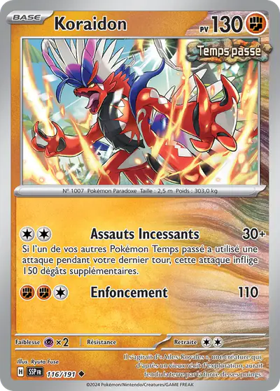 Image de la carte Pokemon Koraidon 116/191