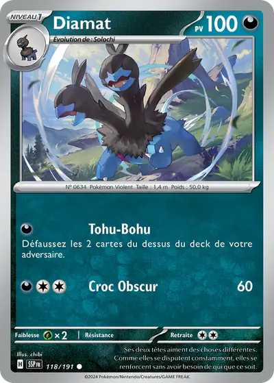 Image de la carte Pokemon Diamat 118/191
