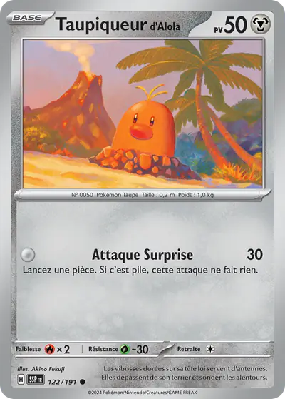 Image de la carte Pokemon Taupiqueur d'Alola 122/191
