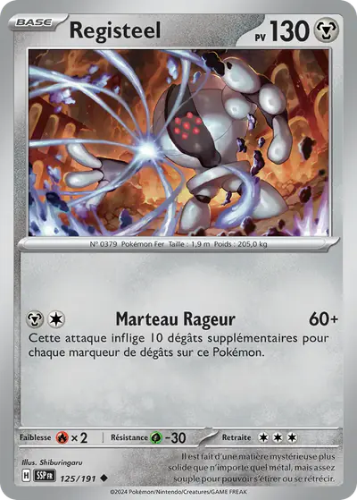 Image de la carte Pokemon Registeel 125/191