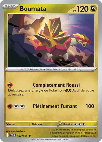 Image de la carte Pokemon Boumata 137/191