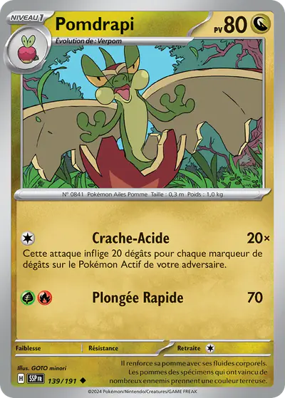 Image de la carte Pokemon Pomdrapi 139/191