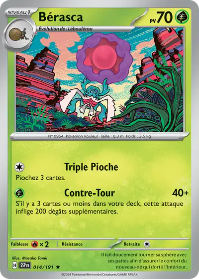 Image de la carte Pokemon Bérasca 014/191