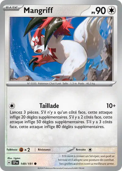 Image de la carte Pokemon Mangriff 149/191