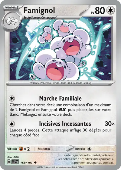 Image de la carte Pokemon Famignol 158/191