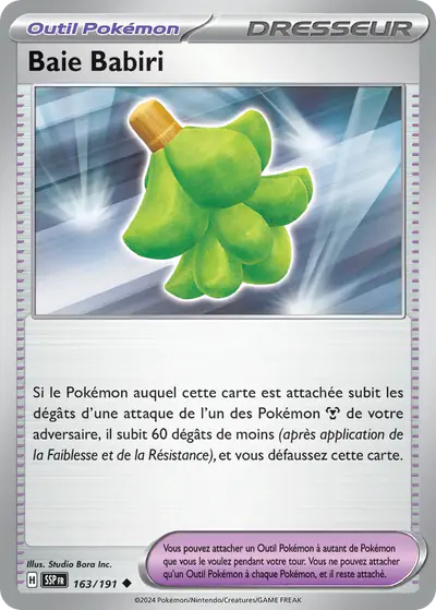 Image de la carte Pokemon Baie Babiri 163/191