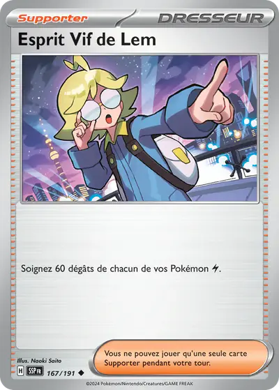 Image de la carte Pokemon Esprit Vif de Lem 167/191