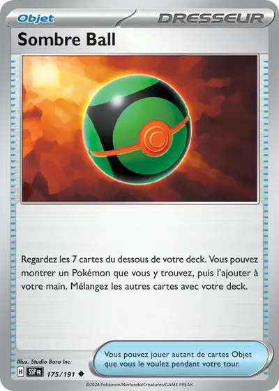 Image de la carte Pokemon Sombre Ball 175/191
