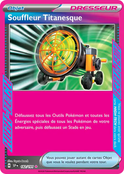 Image de la carte Pokemon Souffleur Titanesque 182/191