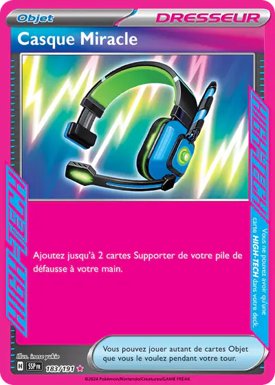 Image de la carte Pokemon Casque Miracle 183/191