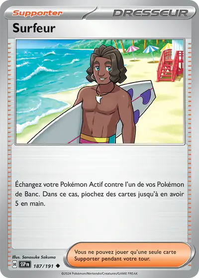 Image de la carte Pokemon Surfeur 187/191