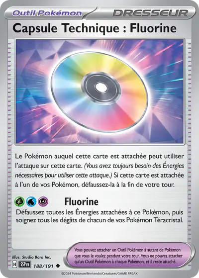 Image de la carte Pokemon Capsule Technique : Fluorine 188/191