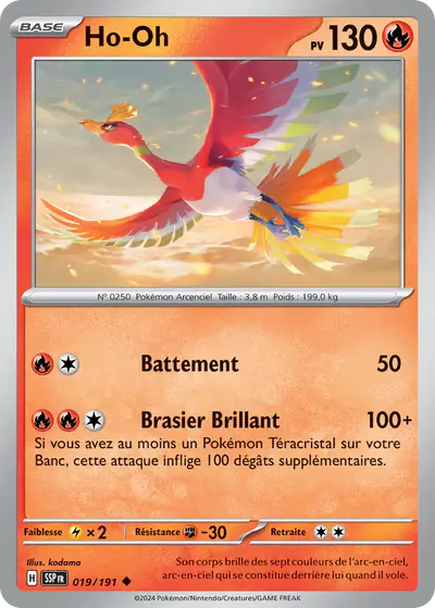 Image de la carte Pokemon Ho-Oh 019/191