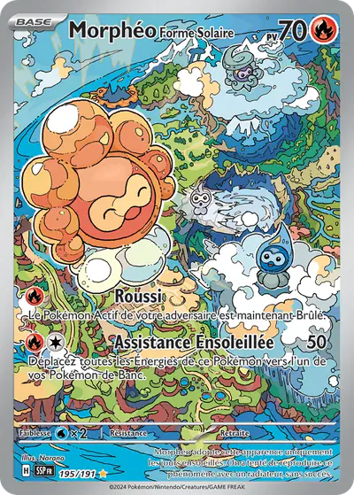Image de la carte Pokemon Morphéo Forme Solaire 195/191