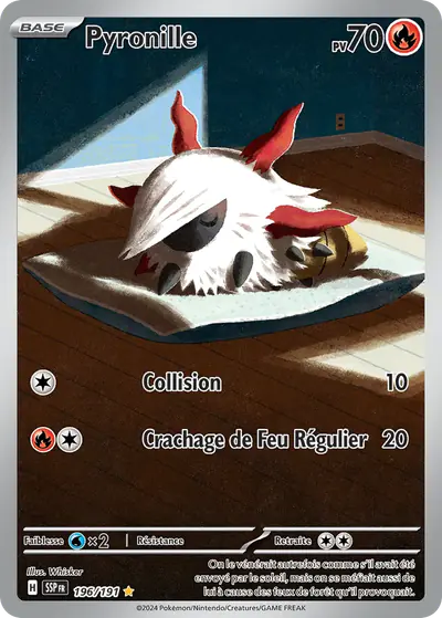 Image de la carte Pokemon Pyronille 196/191