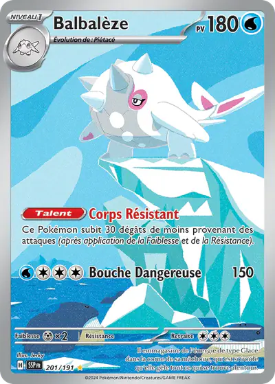 Image de la carte Pokemon Balbalèze 201/191
