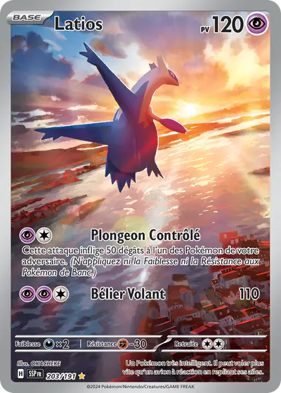 Image de la carte Pokemon Latios 203/191