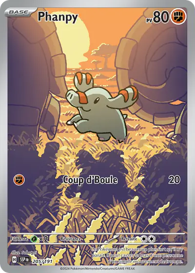 Image de la carte Pokemon Phanpy 205/191
